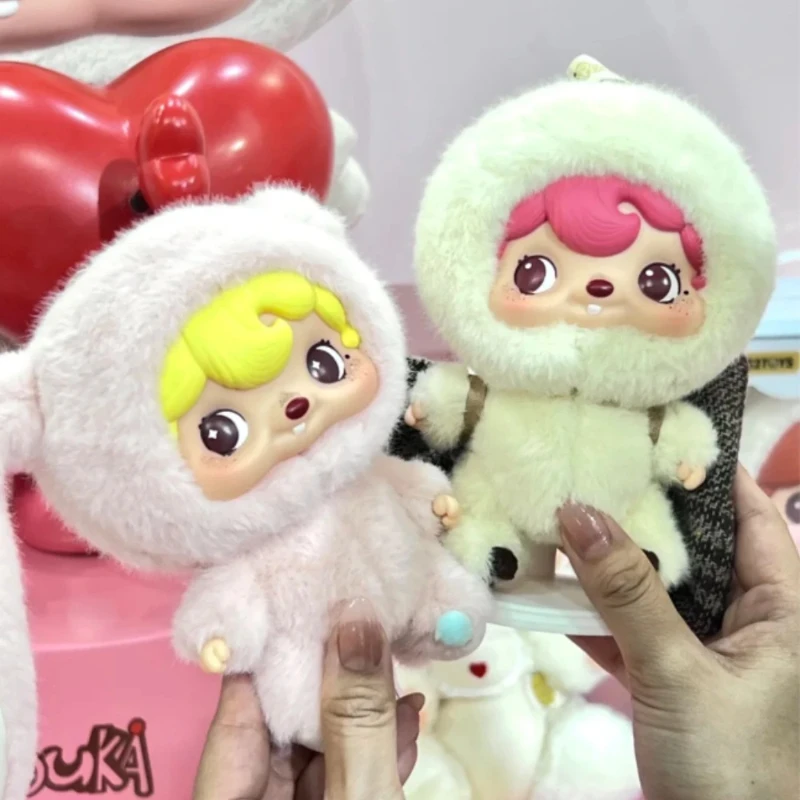 POUKA плюшевая глухая коробка, милая экшн-фигурка, виниловая аниме-кукла, загадочная коробка, сумка-сюрприз, кулон, коллекция, брелок, статуя, игрушка в подарок