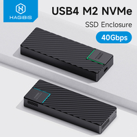 Hagibis USB 4.0 40Gbps M.2 NVMe SSD Enclosure Compatible with Thunderbolt 4/3 USB 3.2/3.1/3.0 ASM2464 External Hard Drive Case