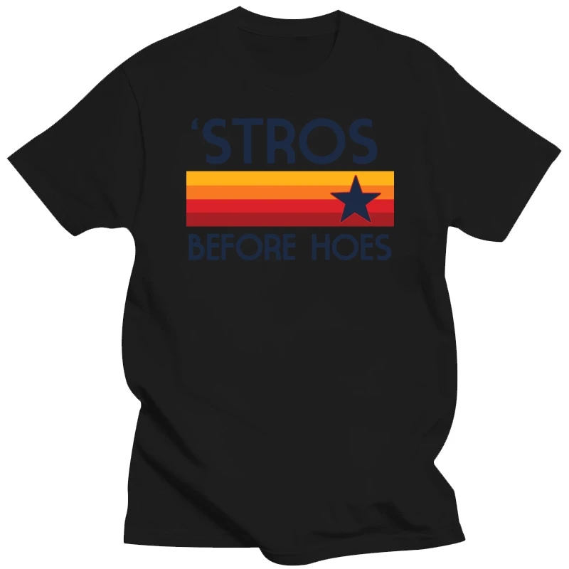 new men shirt STROS BEFORE HOES Houston Baseball throwback Astro shirt