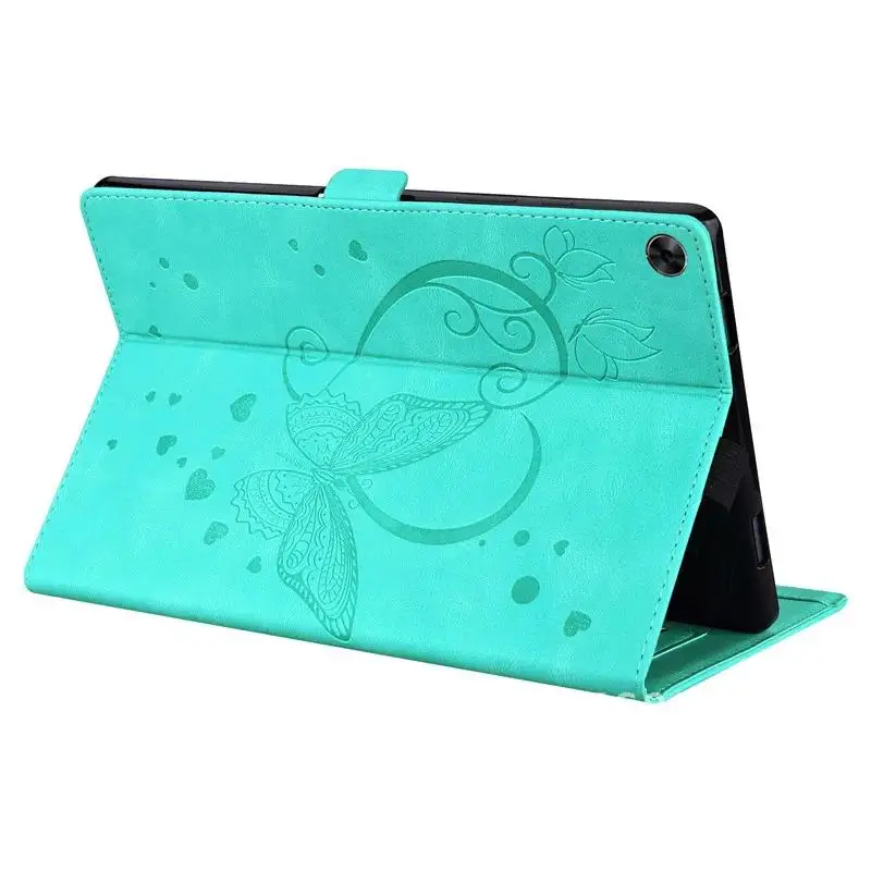 

Realme Pad Tablet 2022 Cute Butterfly Embossed Book Cover for RealmePad Mini Case 8.7 Cover for Realme Pad Tablet