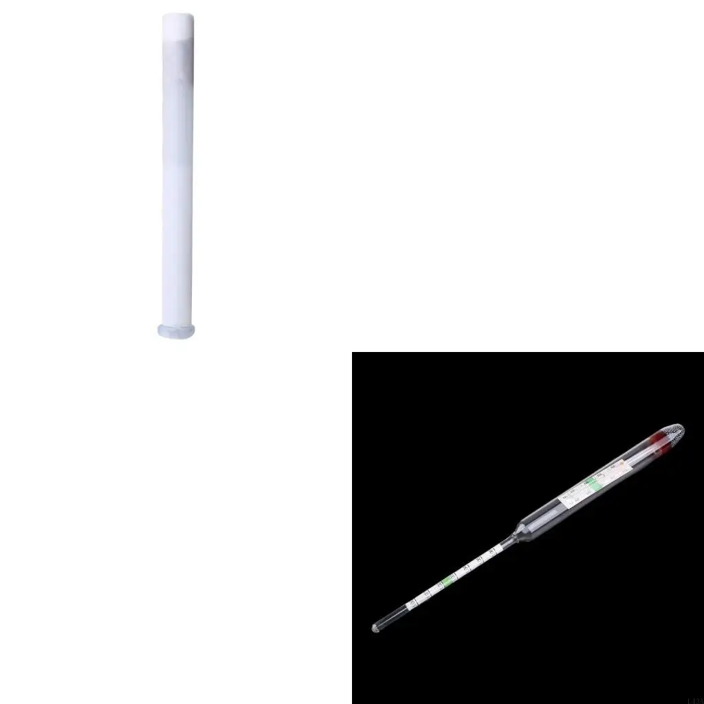 L43A Aquariums Glass Hydrometer with Thermometers Salinities Tester for Marine Saltwater FishTanks Mariculture