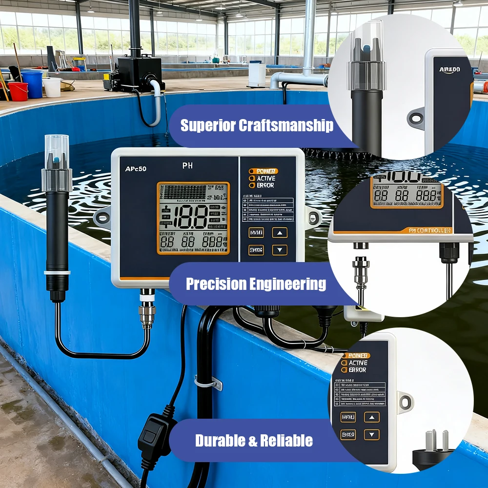 Medidor de pH digital automático con control para peceras y piscinas - imagen 5