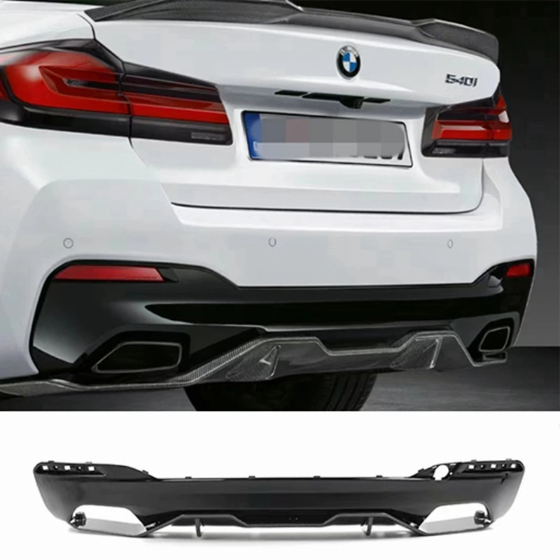 

G30 G31 G38 Carbon Fiber Rear Bumpet Lip Diffuser Spoiler For BMW G30 G31 G38 M Tech M Sport 2017 2018 2019 2020 2021 MP Style