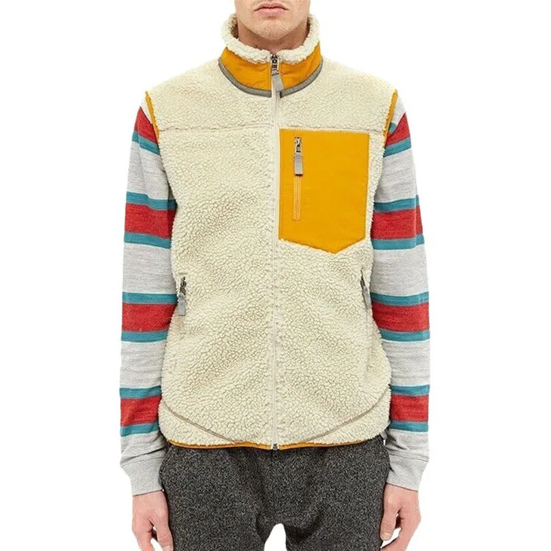 AliExpress Fleece Motorcycle Thick Jacket Vest Autumn Winter Cycling Outdoor Sport Hiking Fishing For Men Women Warm Stand Up Collar Vest