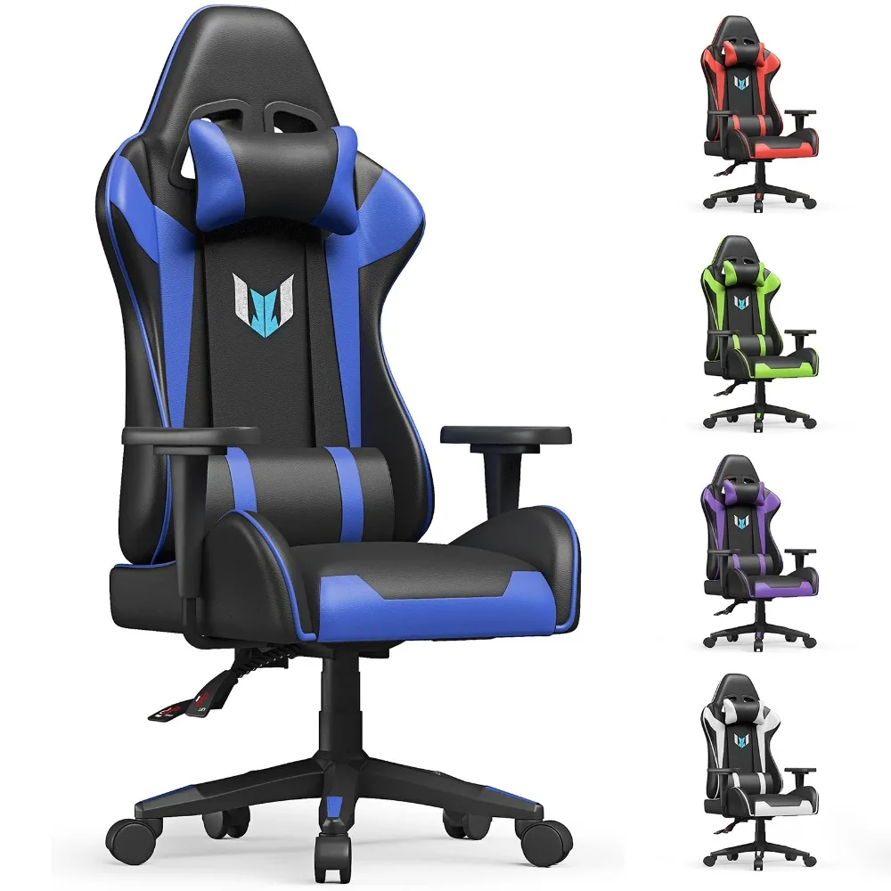 

Reclining Racing Game Chair Backrest and Seat Height Adjustable Swivel Recliner,Esports Chair with Headrest