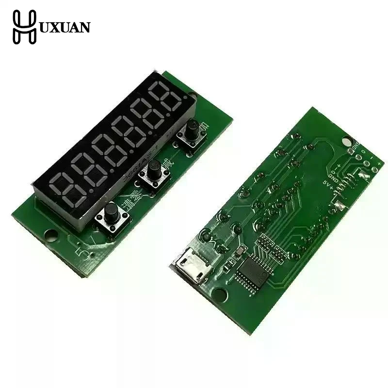 

【W】1/3/5 шт. 6-значный компактный модуль цифрового счетчика, красный цифровой счетчик от 0 до 999999, модуль счетчика с функцией памяти