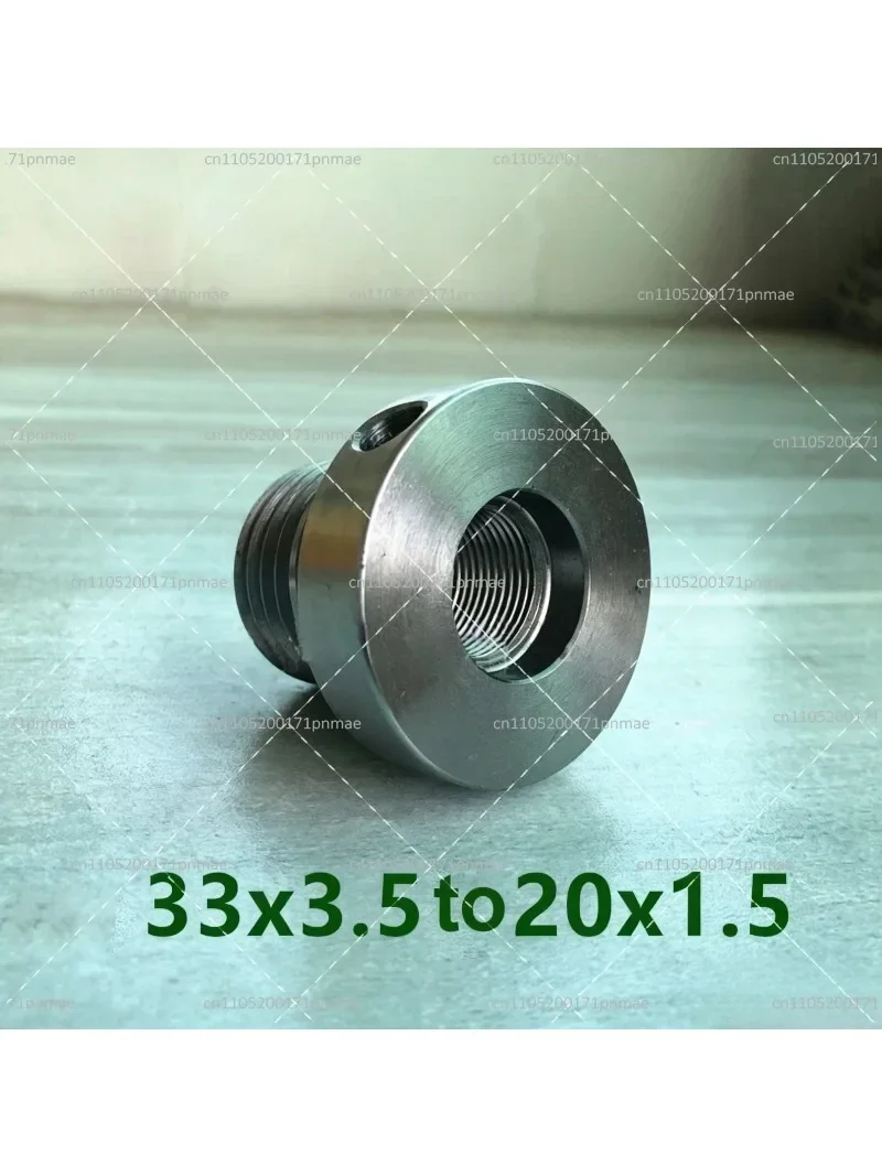 M33x3.5 to M20x1.5 Thread Chuck Insert Adapter Wood Lathe Screw Spindle External Turning Tool Accessories for Metalworking