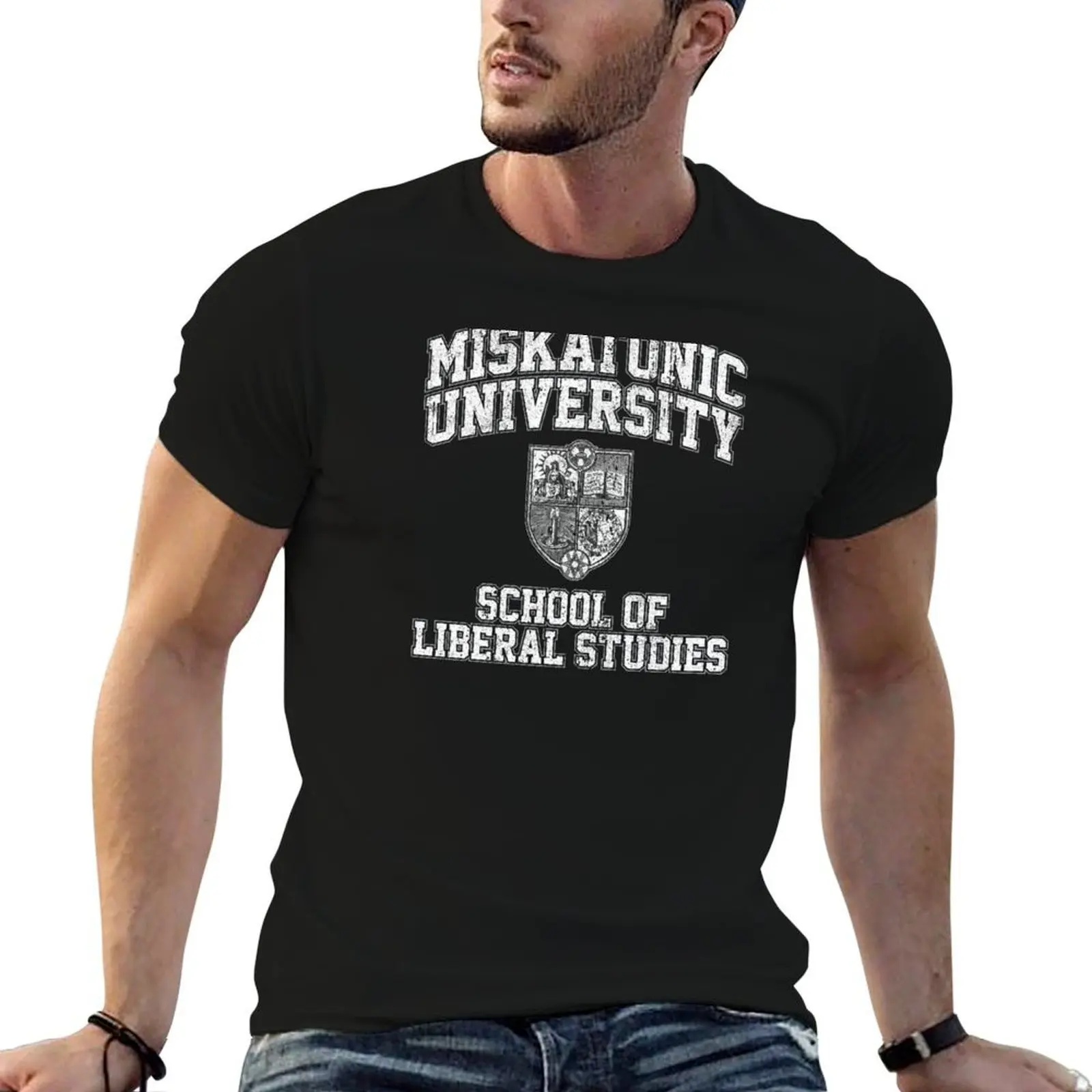 Miskatonic University School of Liberal Studies T-Shirt funny t shirts dark humor cotton tshirt 100% T-Shirt