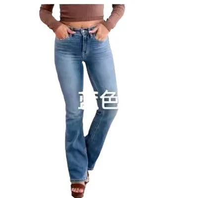 여성용 신상 패션 대형 사이즈 고탄력 스키니 진 여성용