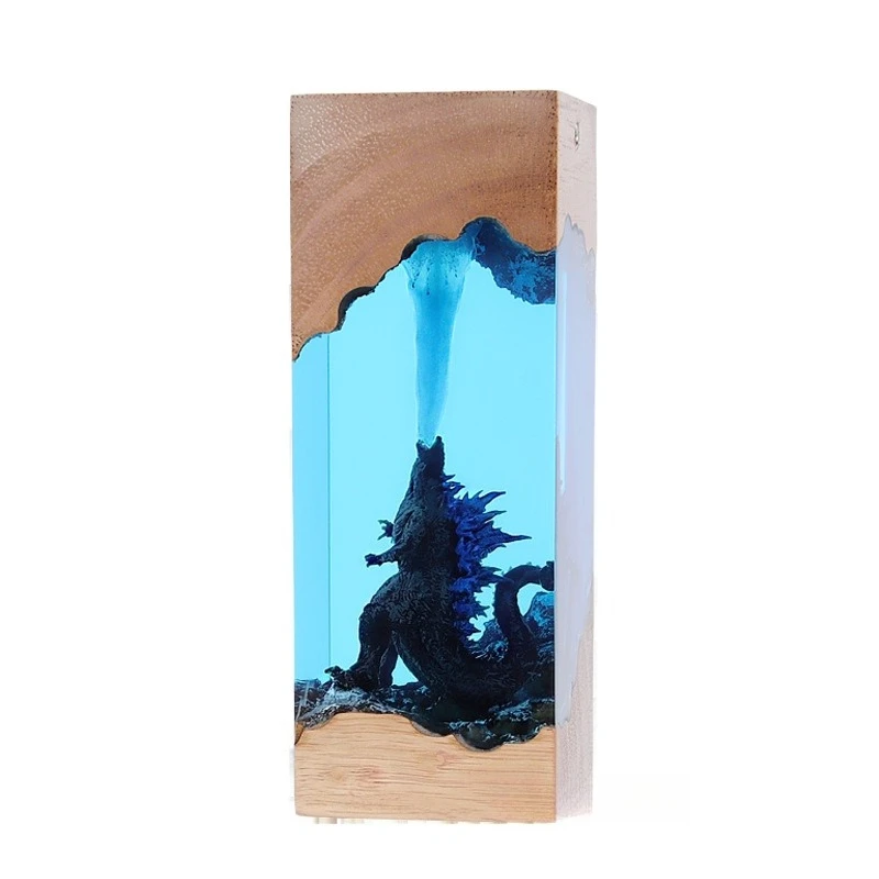 

Godzilla Resin Night Light Creative Resin Crafts Holiday Gift Ornament