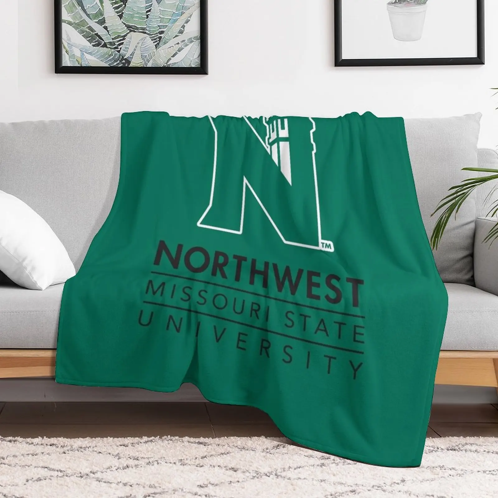 Northwest Missouri State University Throw Blanket Moving Bed linens Blankets