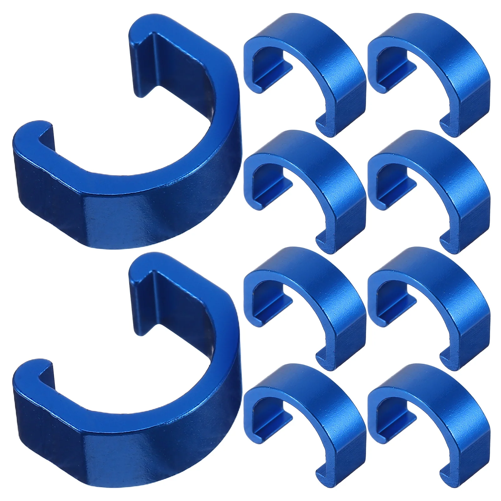 

10pcs C Clip Bike Buckle Aluminum Alloy Wire Clamp For Road Bicycle Brake Line Fixing Tubing Clips Reusable Lightweight