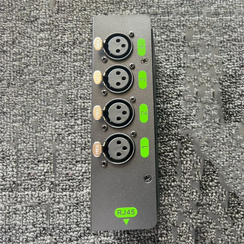 

4-канальный 3-контактный удлинитель аудио/DMX через сетевой кабель DMX512, удлинитель сетевого сигнала XLR к RJ45, Ethernet-адаптер XLR