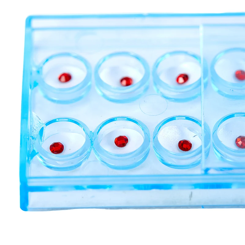 

10Pcs Acrylic Diamond Bur Teeth Whitening Studs Tooth Gems Jewelry Kit with Glue Dental Crystal Decor for Dental Material