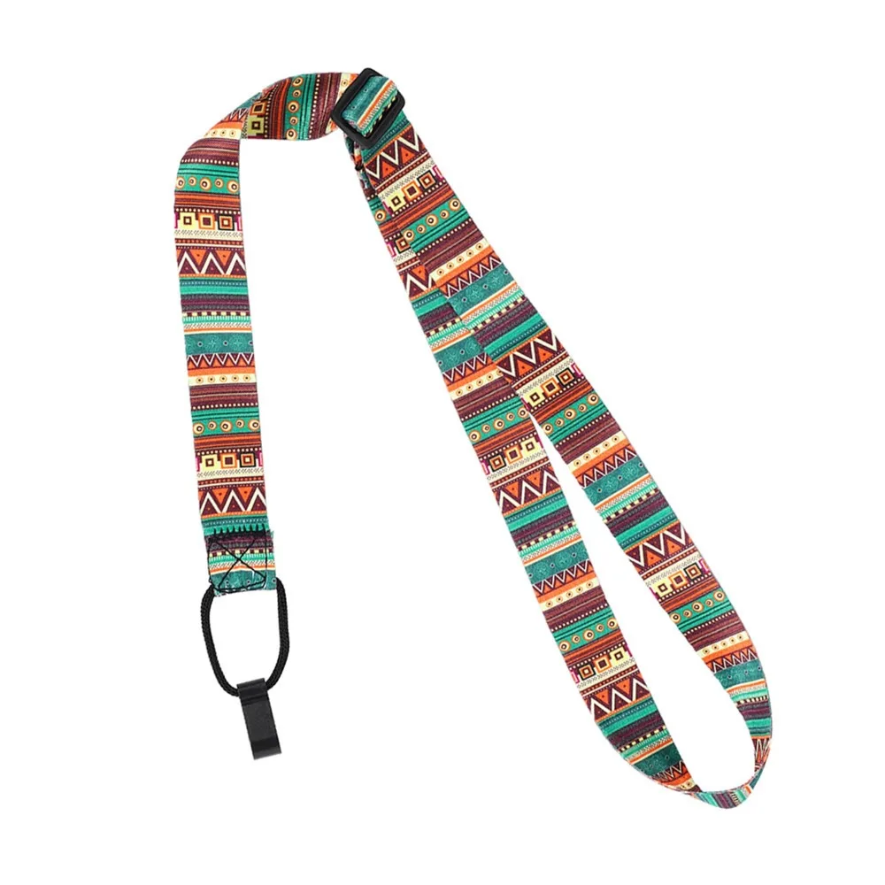 2PCS Durable Adjustable Length Ukulele Strap Nylon + Polyester Colorful Guitar Strap Instrument Strap Performance