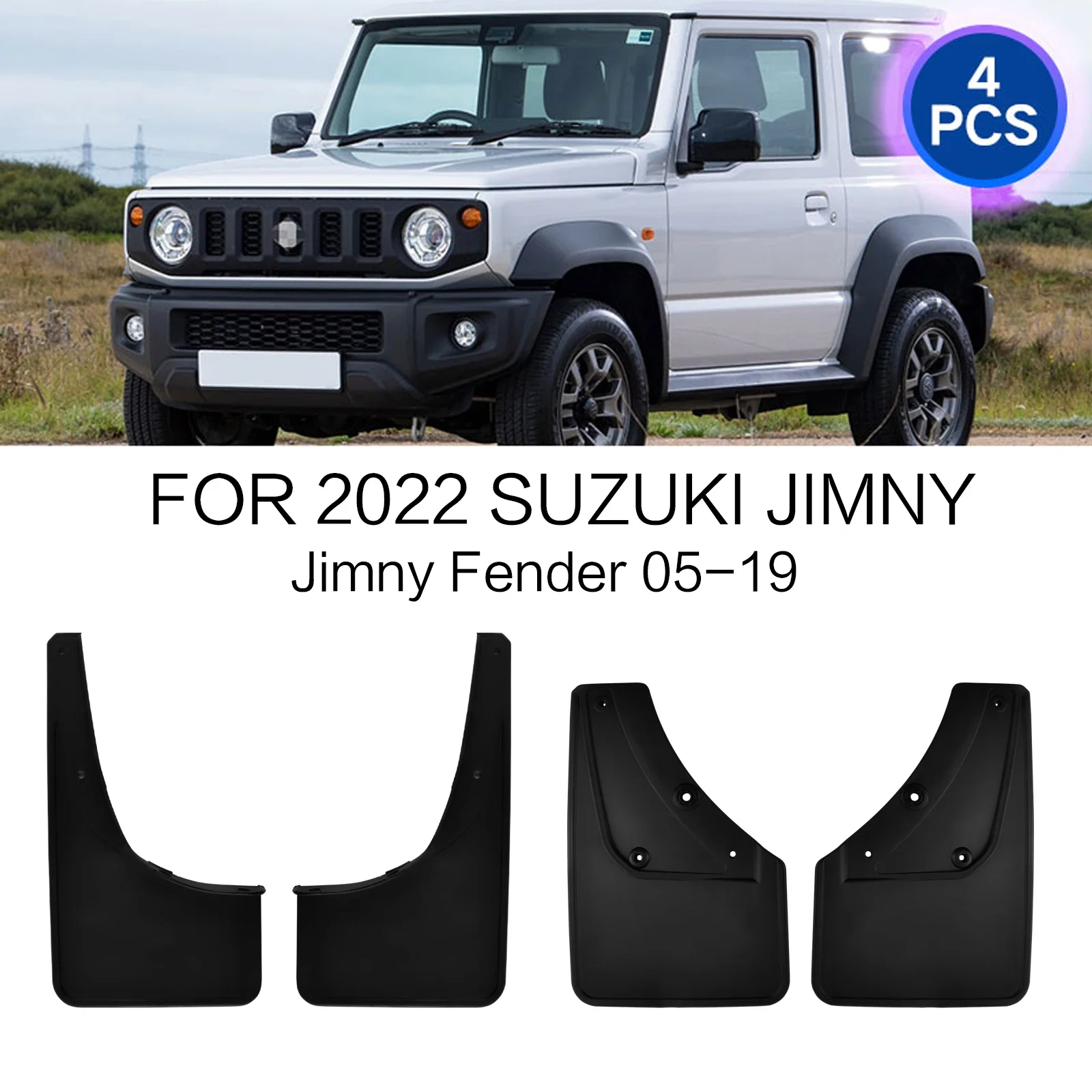 

Car Mud Flaps For Suzuki Jimny Sierra JB64 JB74 2019 2020 2021 Mudguards Splash Guards Fender Mudflaps Front Rear Car Styling