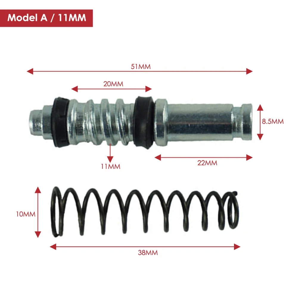 1 مجموعة دراجة نارية مخلب الفرامل أسطوانة رئيسية إصلاح أطقم 14 مللي متر 12.7 مللي متر 11 مللي متر المكبس المكبس إصلاح أطقم أسطوانة رئيسية الحفارات إصلاح #2