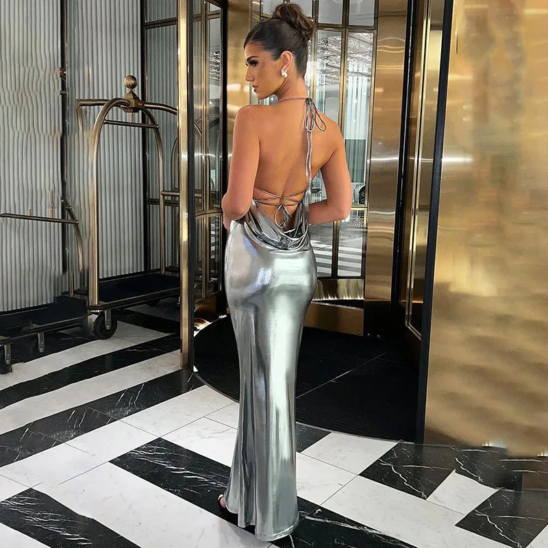 Sexy Sommer Party Kleider Frauen Neue Feste Ärmel Bodycon Backless Verband Kleid Mode Streetwear Club Elegante Weibliche Kleid