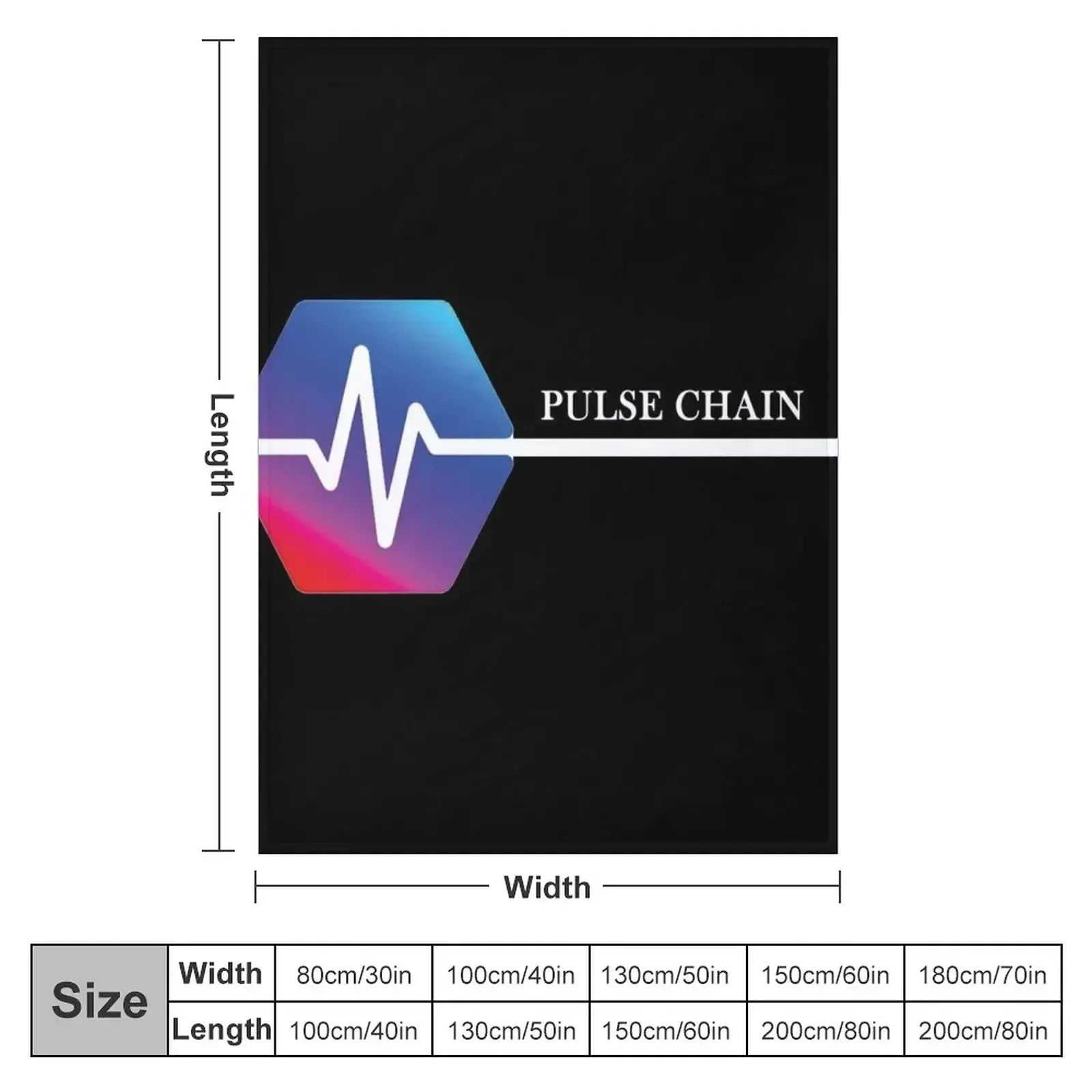 New PulseChain PLS Crypto Cryptocurrency HEX Staker Logo Throw Blanket Hairys manga valentine gift ideas Sofa Blankets