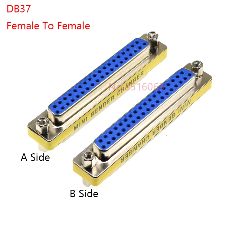 DB9/15/25/37 Pin VGA Female To Female/Male To Male/Female Rs232 Serial Port Com Connector Mini Gender Changer Adapter Null Modem