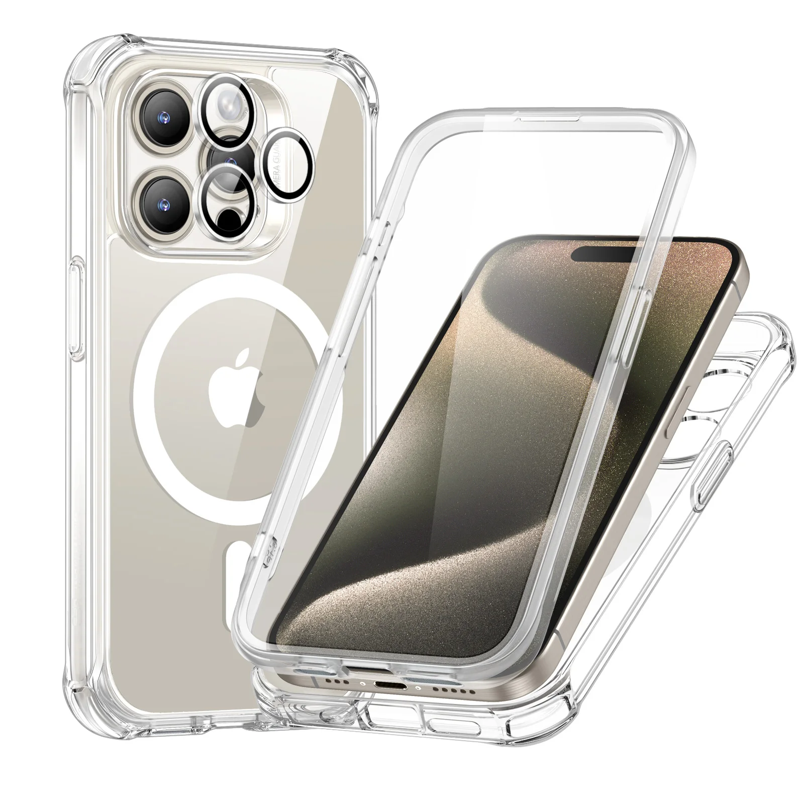ESR pour iPhone 15 Pro Max Housse de protection compatible avec MagSafe Étui anti-chute de qualité militaire pour iPhone 15 et 16 Pro Max