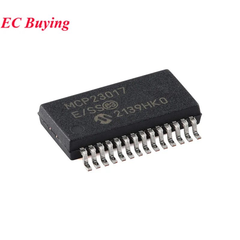 2Pcs/1pc MCP23017 E/SS MCP23017T-E/SS SSOP-28 16-bit I2C I/O Rxpander Chip IC