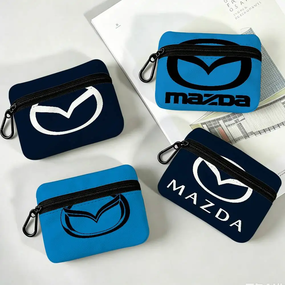 M-Mazda Sporty-Practical Oxford Cloth Zipper Coin Purse Portable Hanging Key Pouch Organizer For Travel Cosmetic Bag