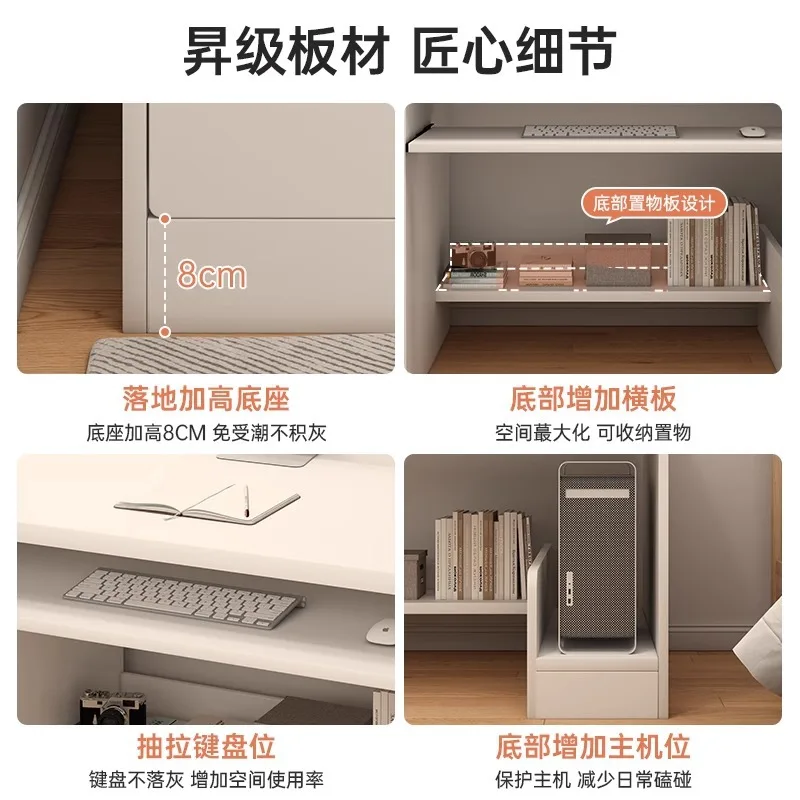 postmodernComputer desk Desktop desk Student home bedroom Study table Simple workbench with drawers