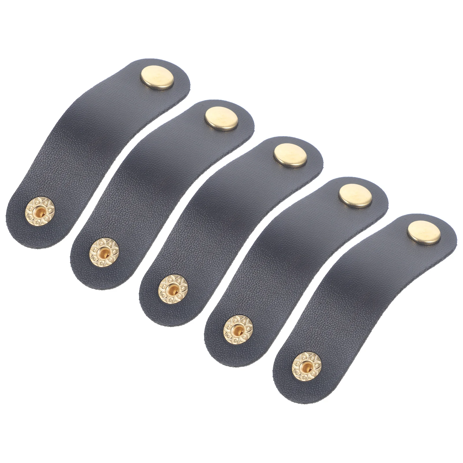 

5Pcs Practical Cord Organizers Cable Straps Wire Wrap Management Faux Headphone Case for Travel Work School