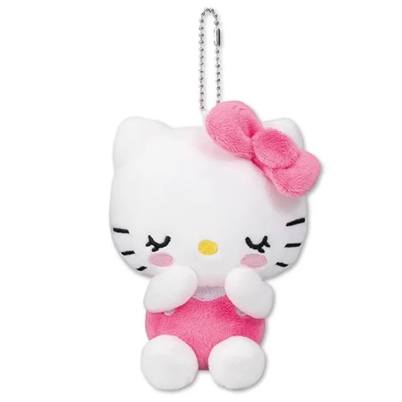 Sanrio Hello Kitty 50th Anniversary Limited Edition Colorful Plush Doll Pendant Kawaii KT Cat Soft Filled Toy Keychains Kid Gift