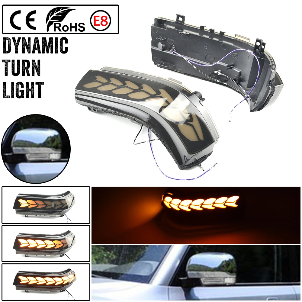 For Mitsubishi Pajero V73 V77 V93 V97 2006-2019 Car Dynamic Turn Signal Light LED Side Mirror Indicator Blinker Lamp