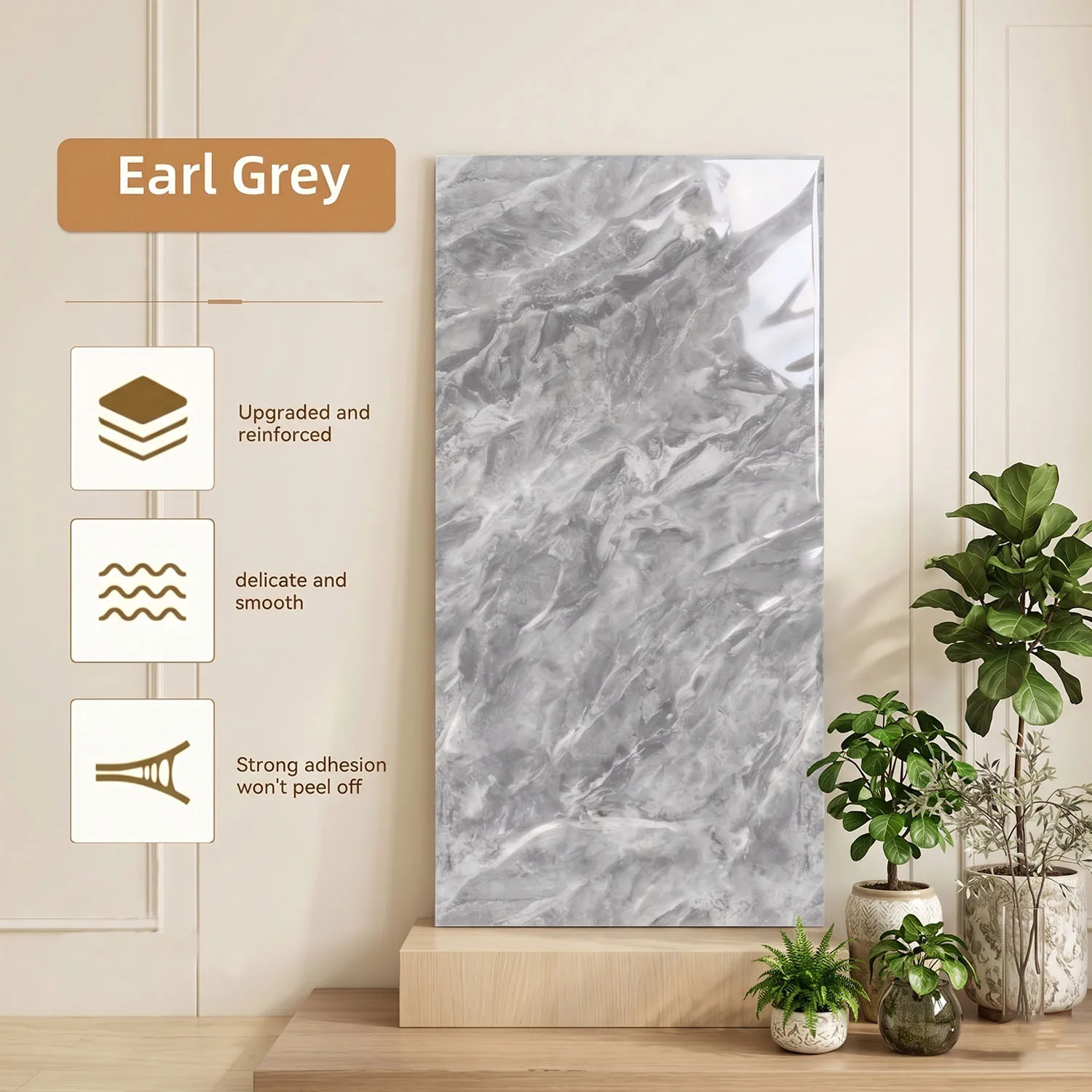 Easy install Wall Stickers for DIY Suitable for Modern Minimalist Styles Each Piece Waterproof Oil-resistant Impact-resistant