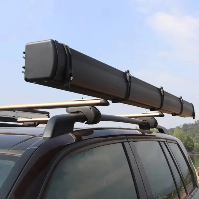 Aluminium retractable side awning with light vehicle awning tent