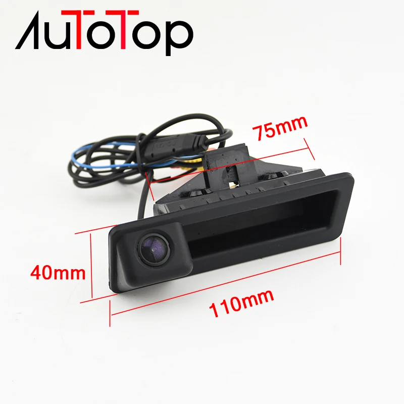 AUTOTOP Car Reverse Backup Trunk Handle Rear View Parking Camera For BMW 3 Series 5 Series X5 X6 X1 E84 E39 E60 E70 E71 E82 E90