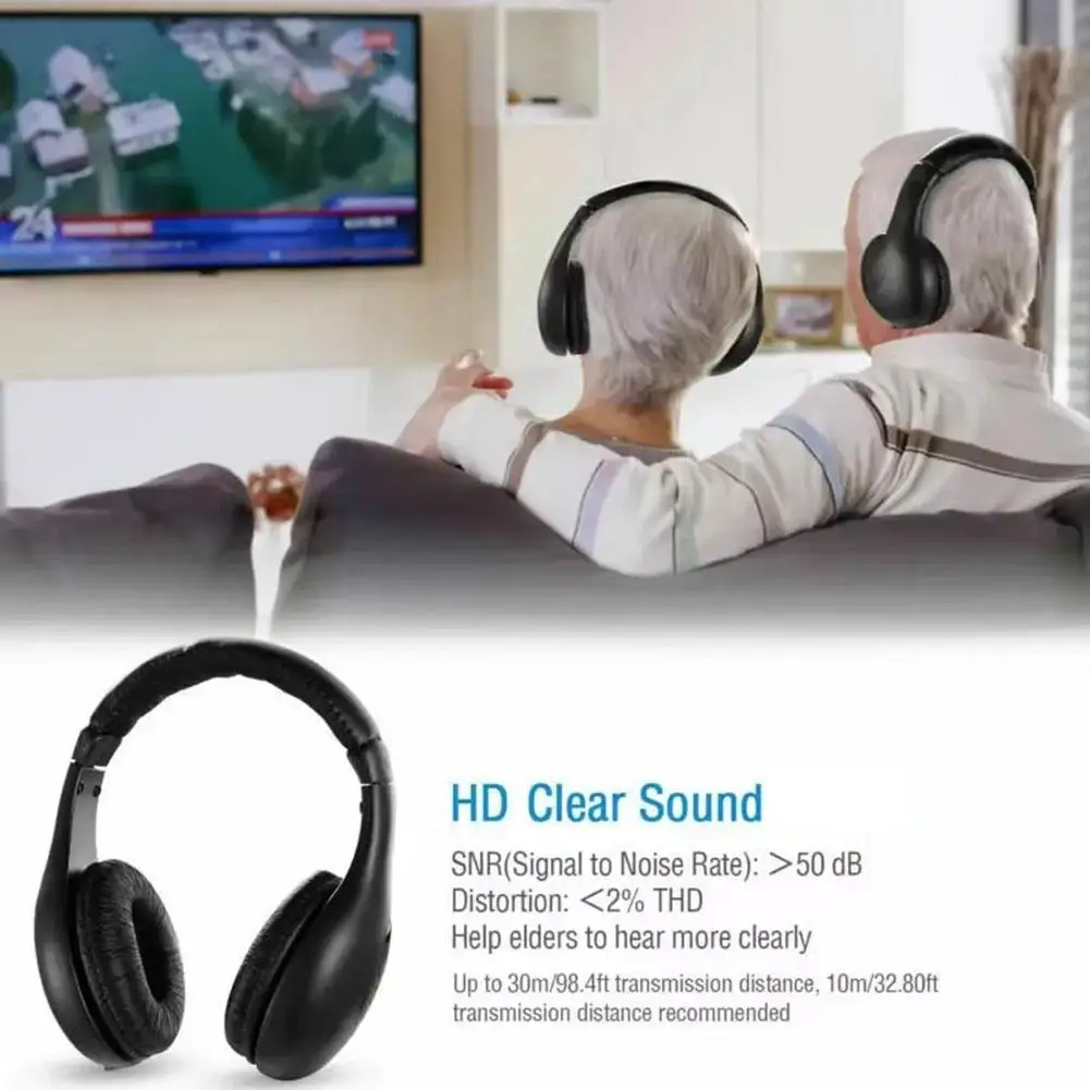 Wireless Headphone MH2001 Classic Soft Padded Ear Cushions Adjustable Headband for Comfort Wireless Wired Reliable Connecti D8T8