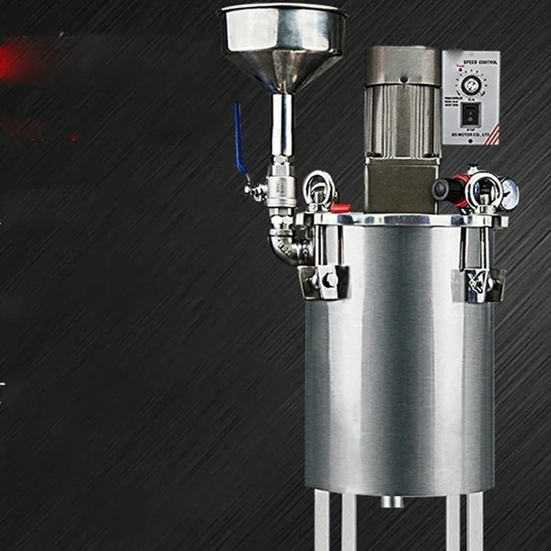 1PC Pressure Bucket Motor, Mixing Bucket, Stainless Steel Pressure Bucket Funnel, Rubber Storage Tank Pressure Tank Rubber Bucke