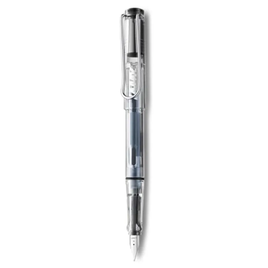 

Transparent Vista Fountain Pen with Medium Nib and Blue Ink L12M