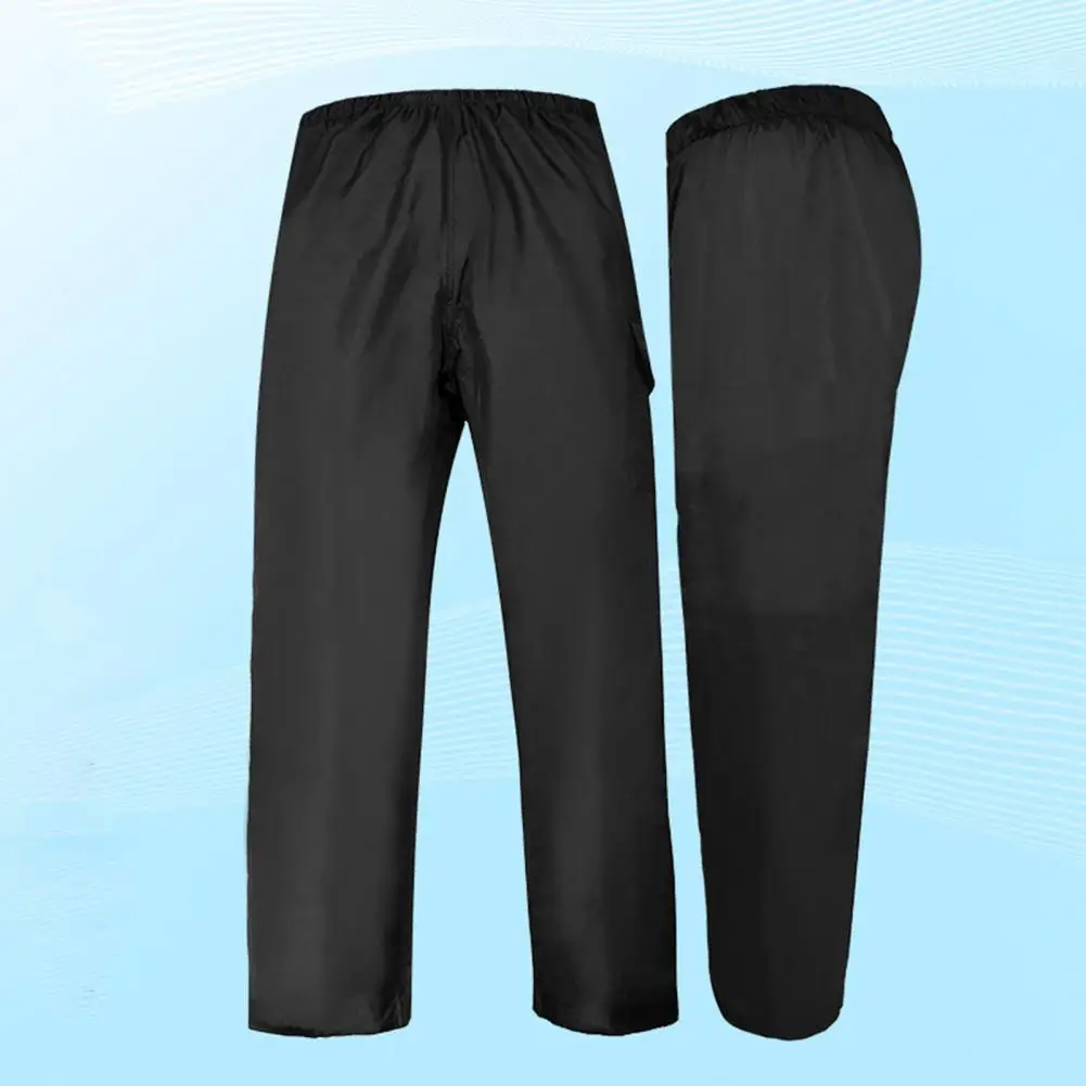 Soft Work Rain Pants Splash-resistant Women Men Rainwear Unisex Stretchy Waist Men Rain Pants  Riding