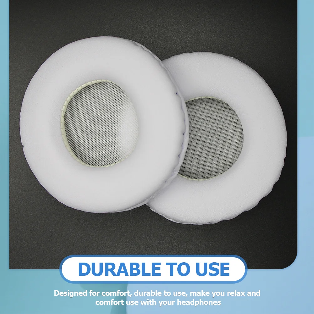 زوج واحد من وسادات سماعات الرأس البديلة المصنوعة من بروتين الملمس الناعم ورغوة الذاكرة المرنة العالية لعزل الضوضاء المريح الفائق