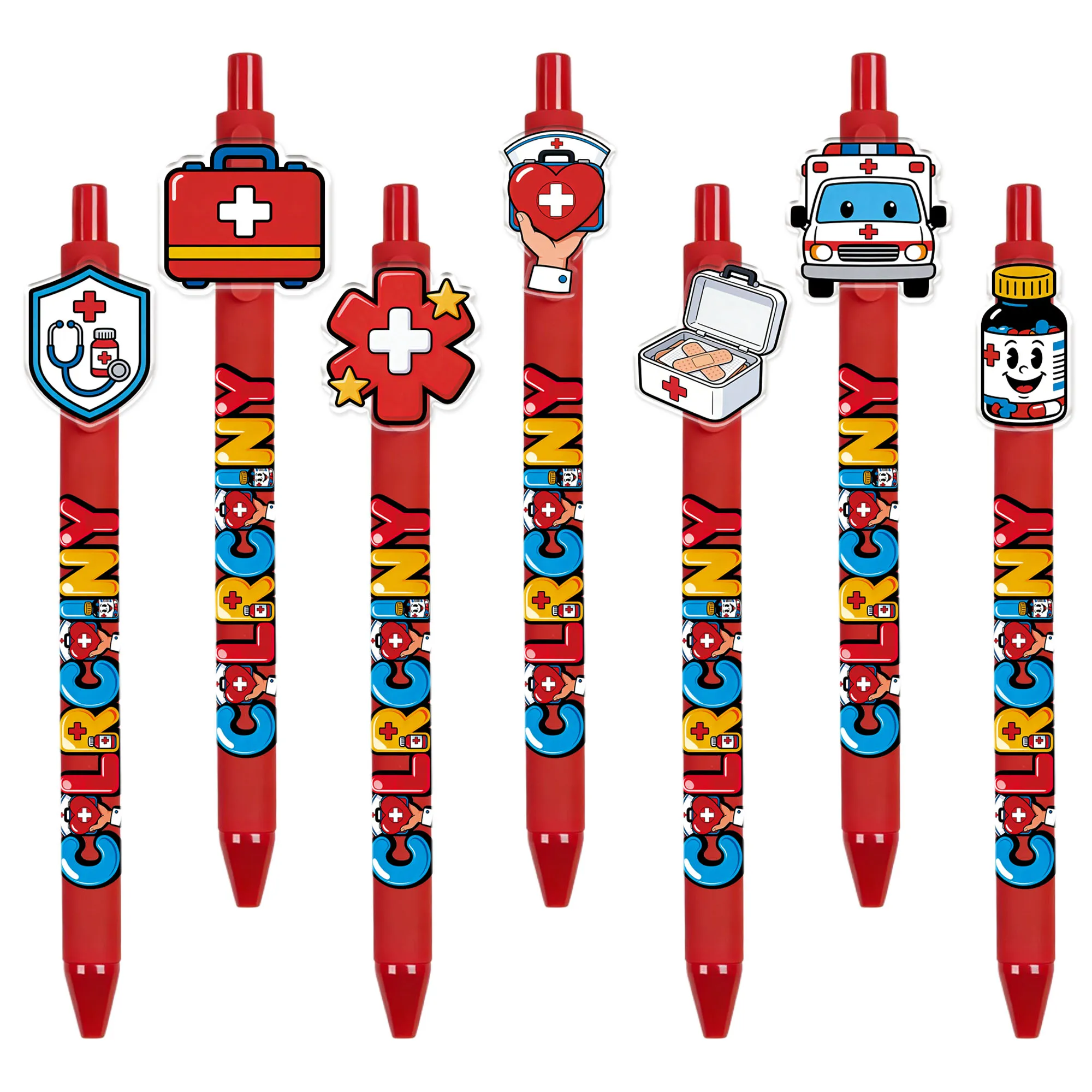 

Набор из 7 или 14 штук: Специальные ручки-диспенсеры для медицинского персонала. Памятная ручка ко Дню медсестер