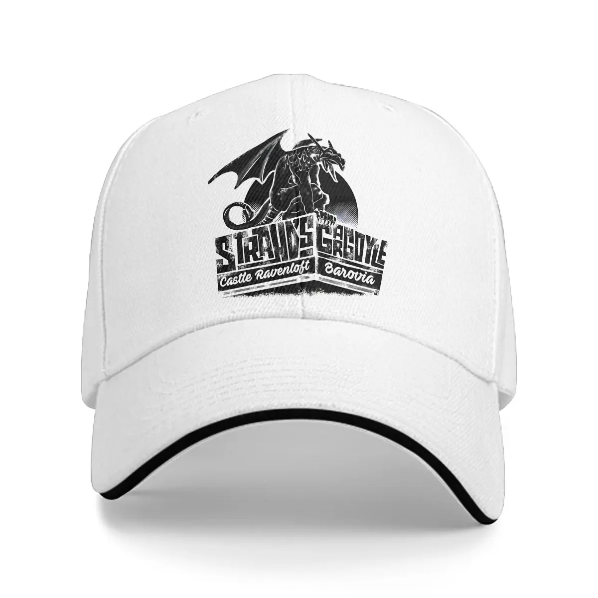 Washed Men's Baseball Cap STRAHD's GARGOYLE Trucker Snapback Caps Dad Hat DnD Game Golf Hats