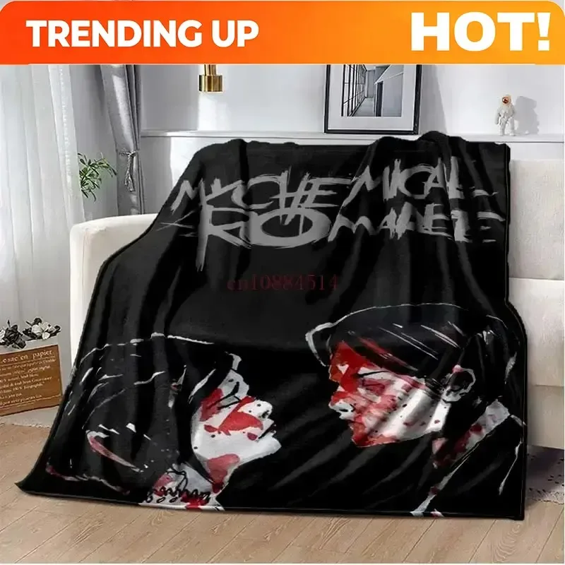 Customize DGN42My C-Chemical R-Romance Band Printed Blankets,Kid's Baby Throw Blanket,for Bedroom Living Room Sofa Bed Car, Brit
