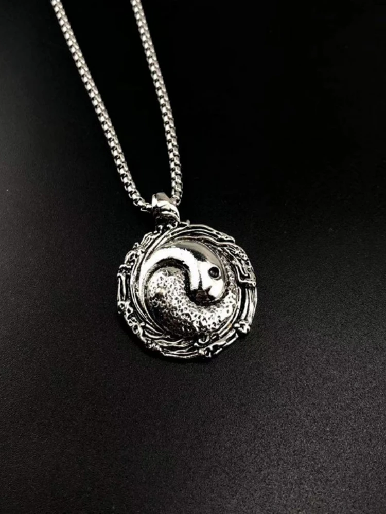 قلادة نمط العرقية ، شخصية ، تنوعا ، الهيمنة يين يانغ تاي تشي ، ثمانية تريجرام ، الهيب هوب ، قلادة فاسق #5