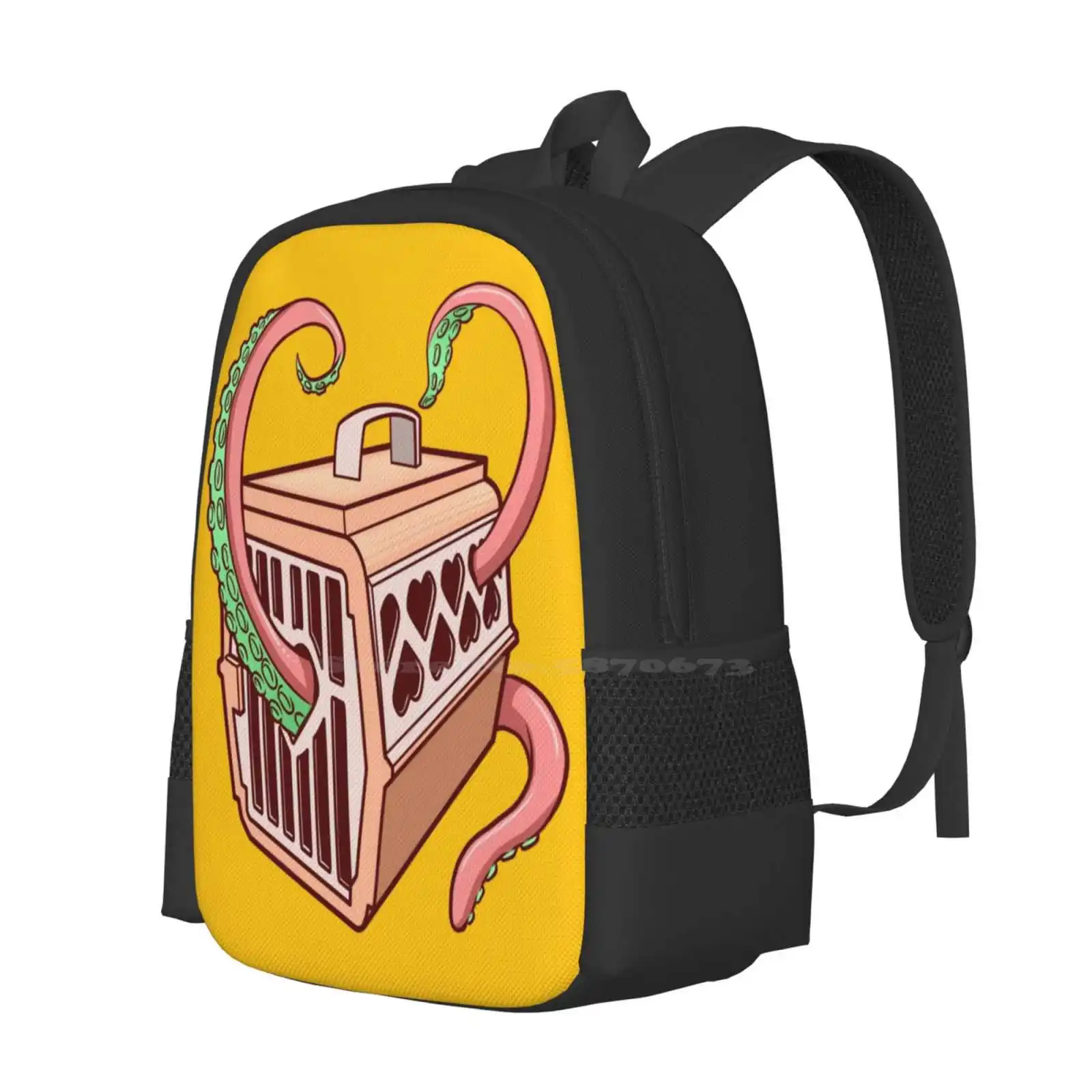 Tentacles Pattern Design Bagpack School Bags Tentacles Octopus Kraken Cthulhu Eldritch Horror Lovecraft Calamari Ocean