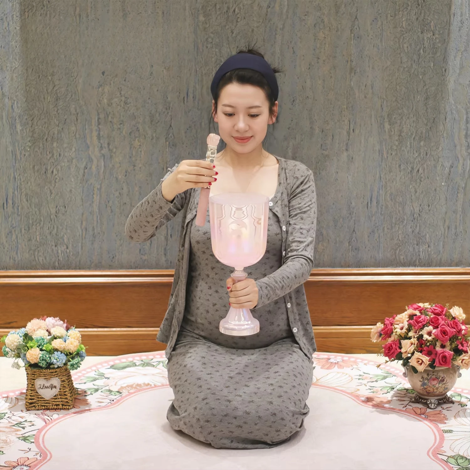 6.2inch 528 hz D# High Quality Crystal Holy Grail Alchemy Crystal Singing Bowl