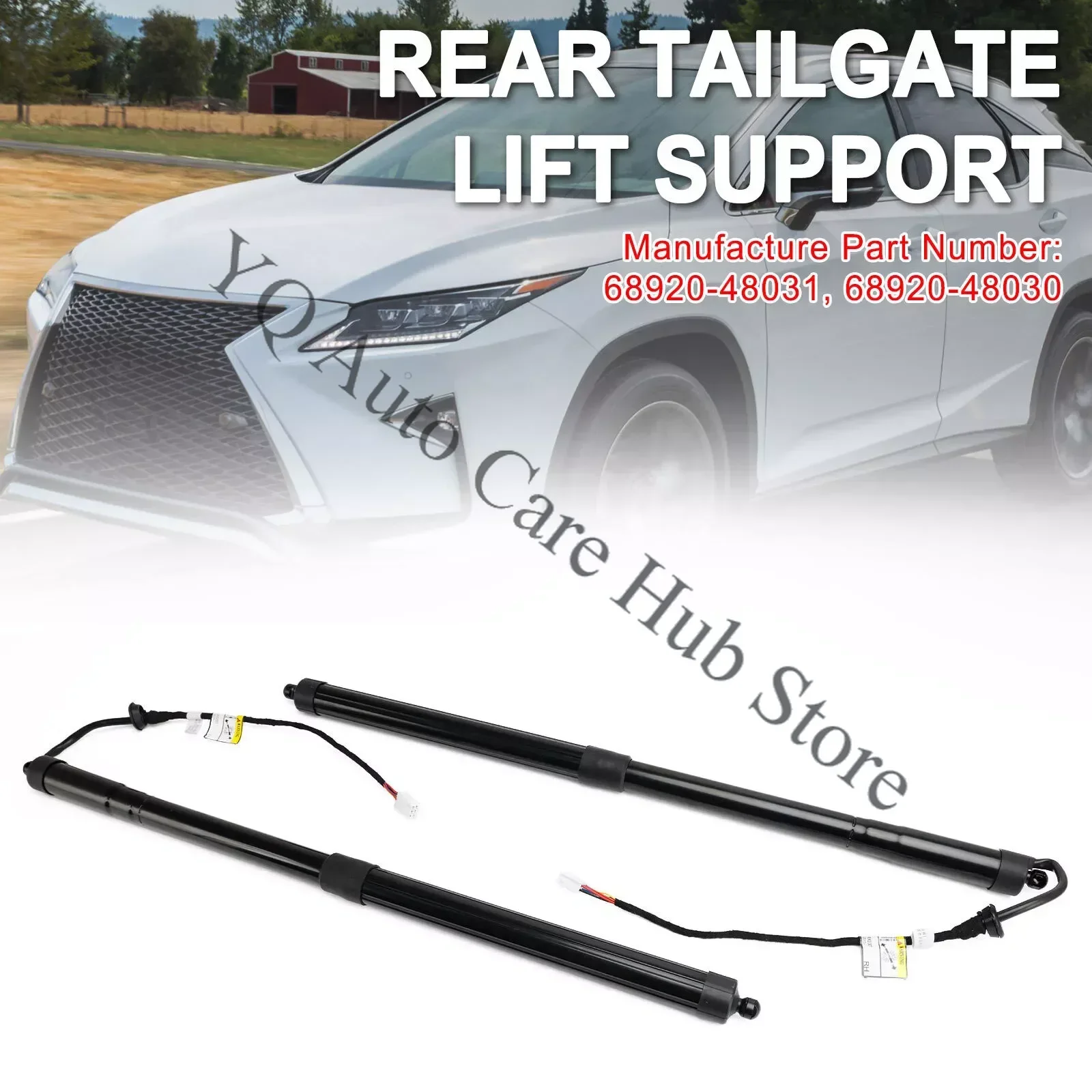68920-48031, 6892048030 Rear Electric Tailgate Lift Struts 68910-48070 6891048071 For Lexus RX350 RX450h 2016-2019