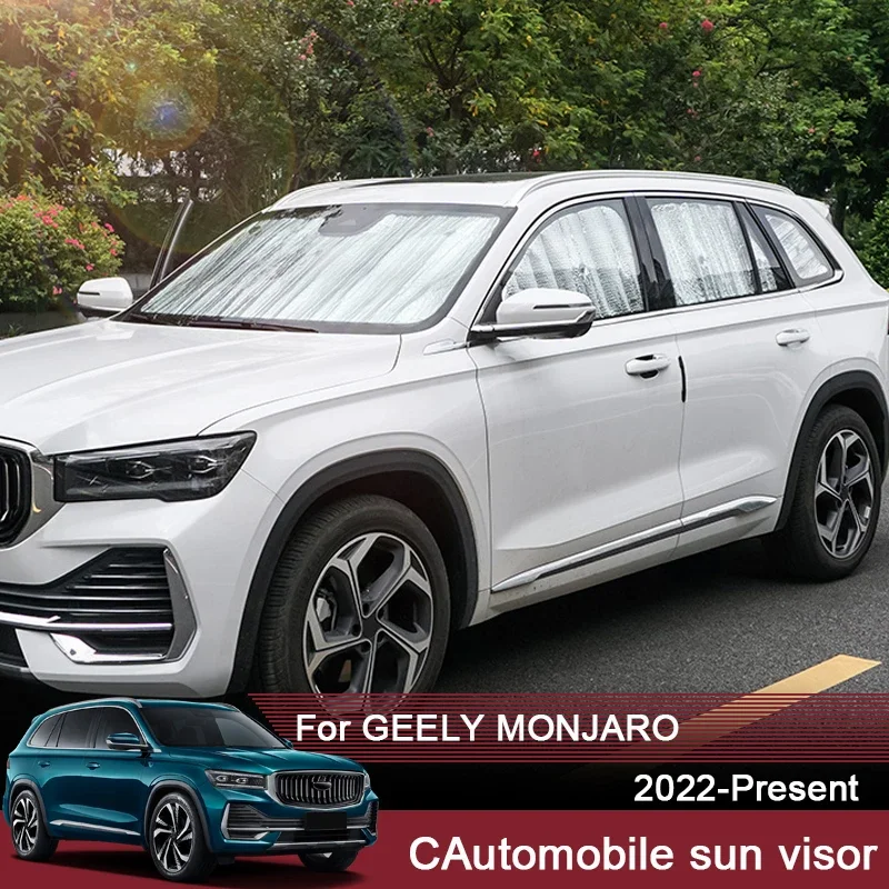 

Автомобильные солнцезащитные козырьки с защитой от ультрафиолета для Geely Monjaro 2022 2023, оконная занавеска, солнцезащитный козырек, аксессуары для защиты переднего лобового стекла