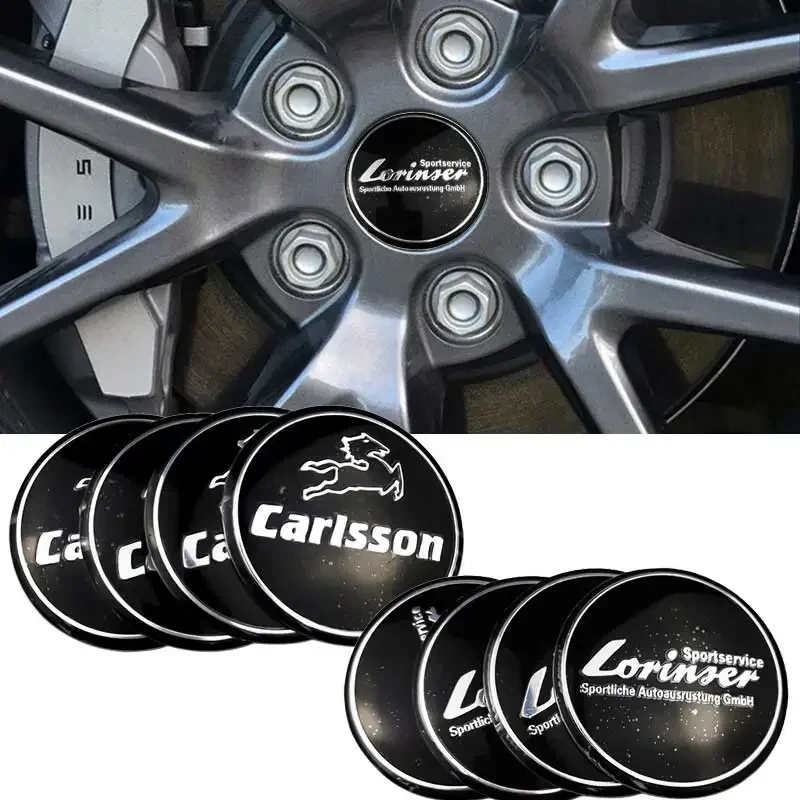 56mm Car Wheel Hub Caps Center Rim Cover Sticker Emblem for Mercedes Benz Carlsson Lorinser W168 W210 W202 W203 W204 CLA GLK GLC