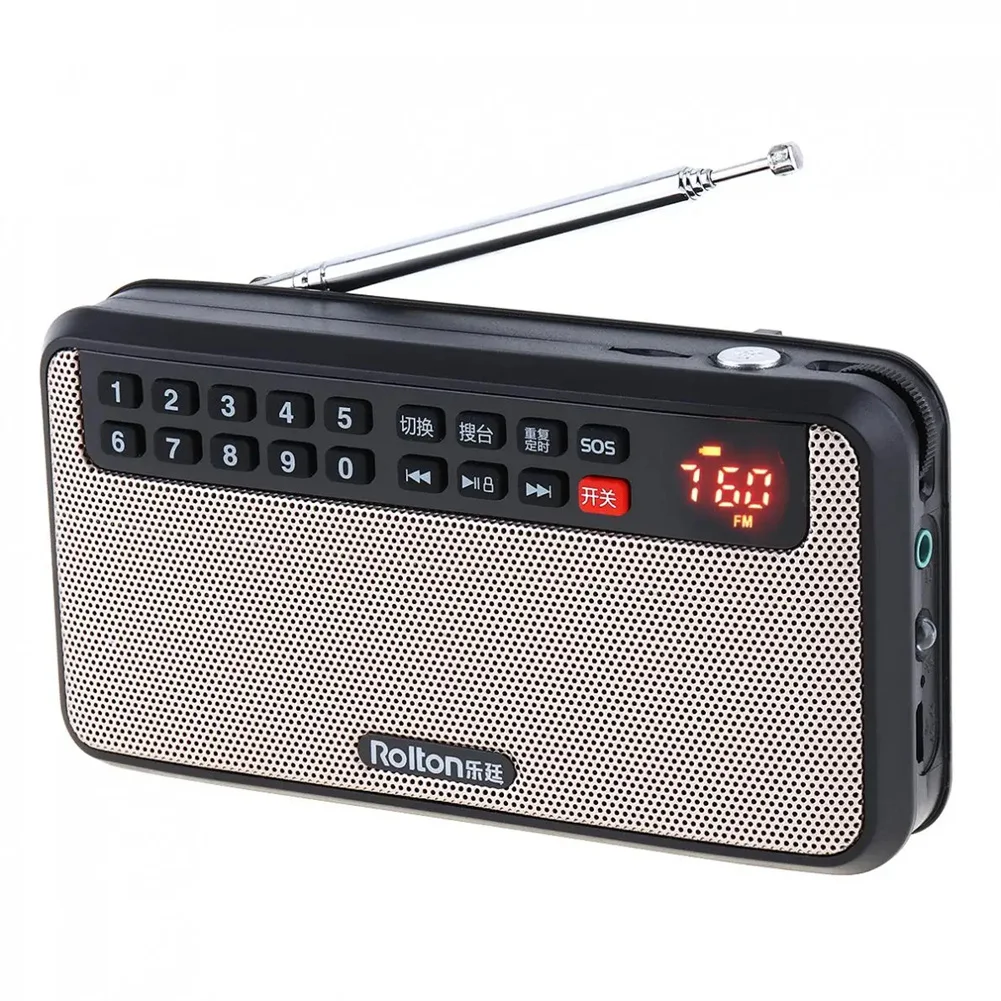 

T60 Portable Radio FM Radio Pocket Rechargeable Radio Longest Lasting Best Reception MP3 Player For Senior Home