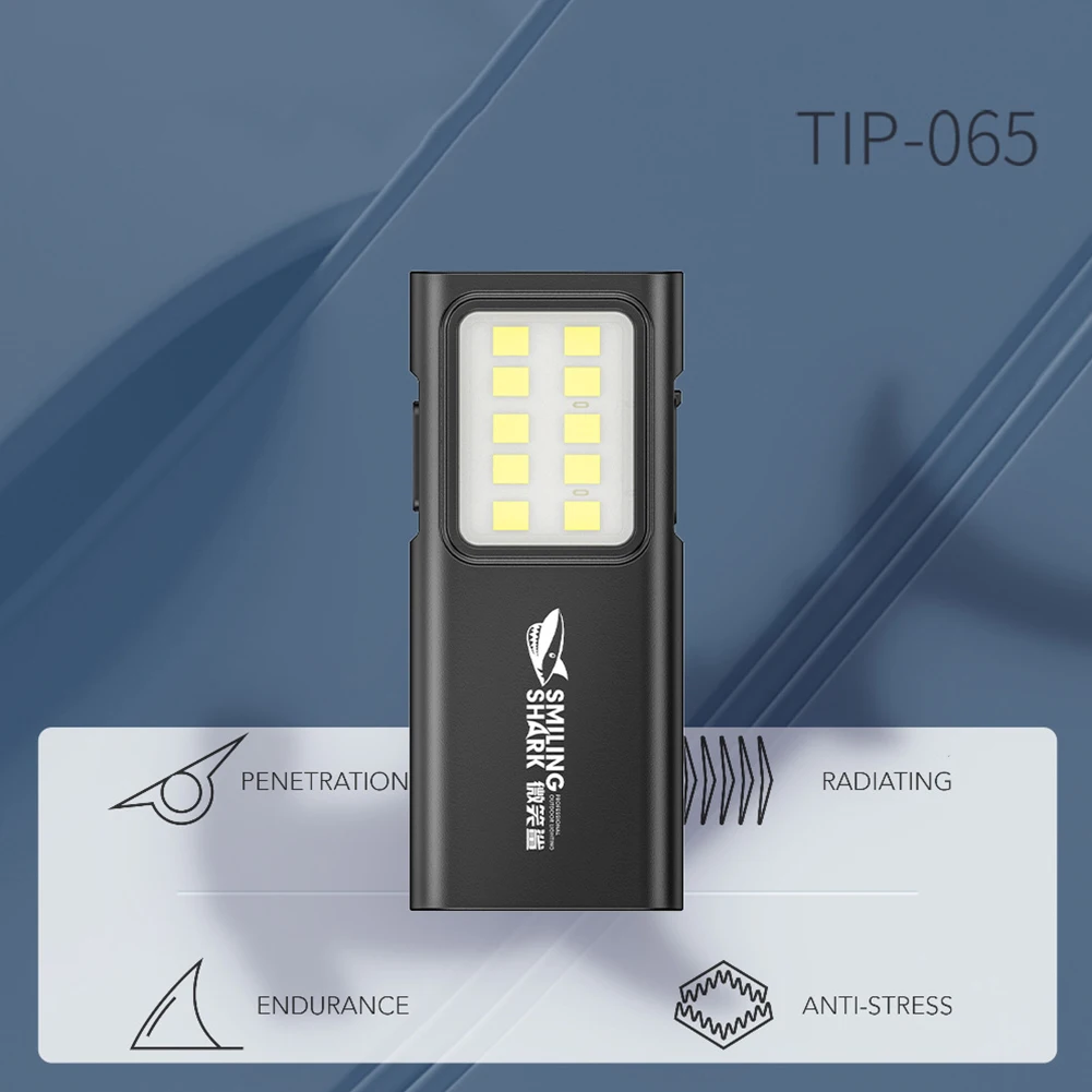 Latarka LED EDC Ładowana przez USB Awaryjna Latarka Kempingowa 4 Tryby Super Jasna Latarka do Biegania na Zewnątrz i Wędrówek